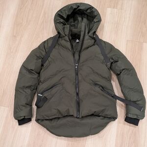 Saints And Sinners Olive Green Puffer Jacket Size S